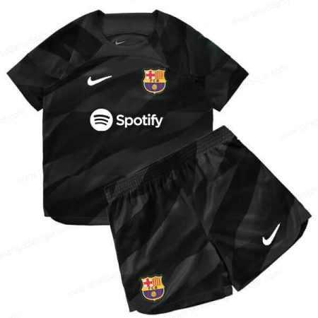 Barcelona Goalkeeper Fotbollsset för barn 23/24 – Black