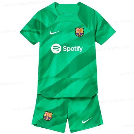 Barcelona Goalkeeper Fotbollsset för barn 23/24 – Green